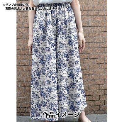 [الكمية تبدأ من 5] قماش “Liberty Fabrics Tana Lawn Delft Lagoon 3634135-24CU” Liberty Japan Liberty Japan