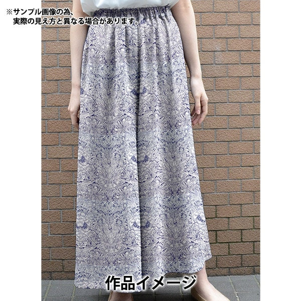 [From quantity 5] Fabric "Liberty Fabric Tana lawn Indigo Morris 3634139-24AU] Liberty Japan