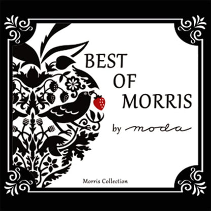 [الكمية من 5] القماش "MODA BEST OF MORRIS Sheeting Pin Panel Red 8365-63"