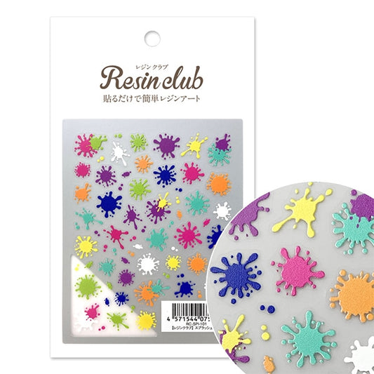 Resin material "Splash ink double-sided RC-SPI-101" resin club