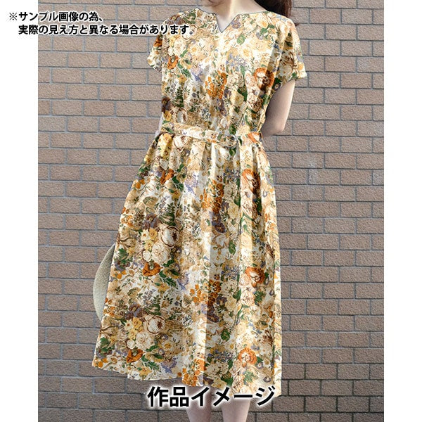 [الكمية تبدأ من 5] قماش "Liberty Fabrics Tana Lawn Parchment Petals 3634212-24CU" Liberty Japan Liberty Japan