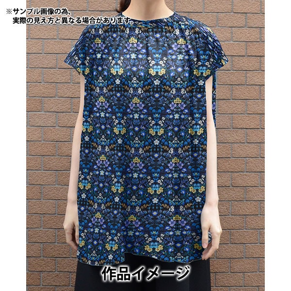 [Aus Menge 5] Stoff "Liberty Fabric Tanalone Mary Patricia 3634232-24bu" Liberty Japan