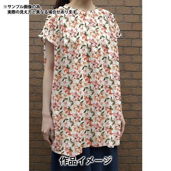 [Aus Menge 5] Stoff "Liberty Fabric Tanalone Honey Sackle Dance 3634233-24au" Liberty Japan