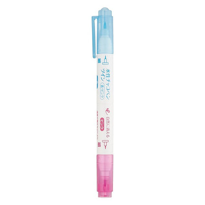 手工藝品標記筆“水基Chaco Pen Twin Blue Pink / Fine 24-436” Clover