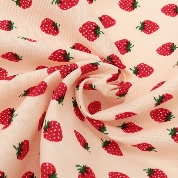 [De la quantité 5] tissu "Collection de maison Coton Strawberry Pattern hc1097s a"