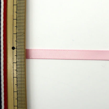 Ribbon "Double -sided satinRibbon Width 6mm x about 10m roll pink "