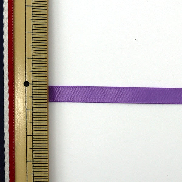 Ribbon "Double -sided satinRibbon Width 6mm x about 10m Volume Murasaki "