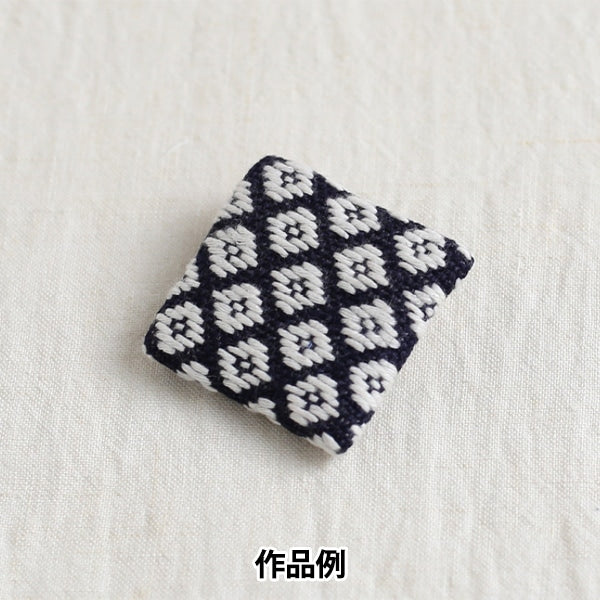 刺繡布料 “ Kogin Bloth垂直長型3rd Blue” Daruma DARUMA 橫田