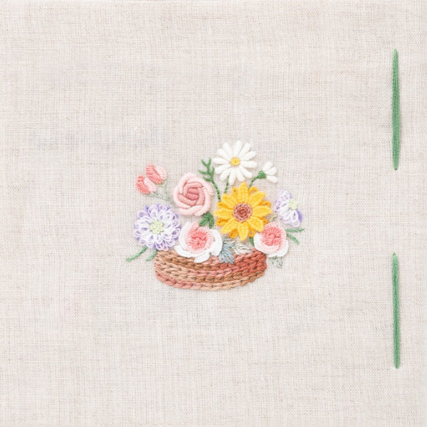 刺しゅうキット 『フランス刺繍のステッチブック 立体的なステッチ編