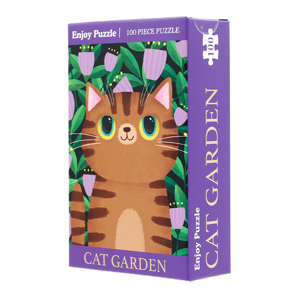 Toy "Puzzle CAT GARDEN Tabby cat 100 pieces 200 x 200mm"