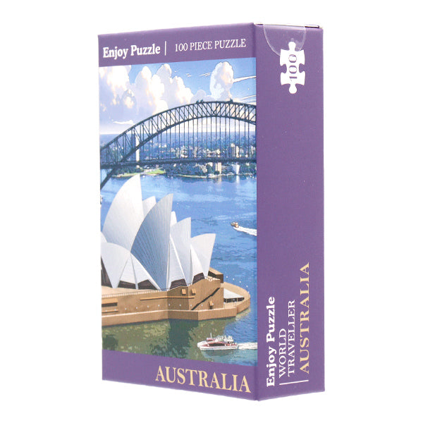Spielzeug "Puzzle World Traveler Australien 100 Stück 200 x 200 mm"