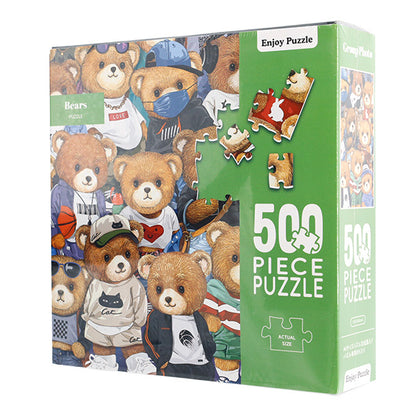 玩具 『パズル Group Photo Bears 500ピース 530×380mm AkL05031』