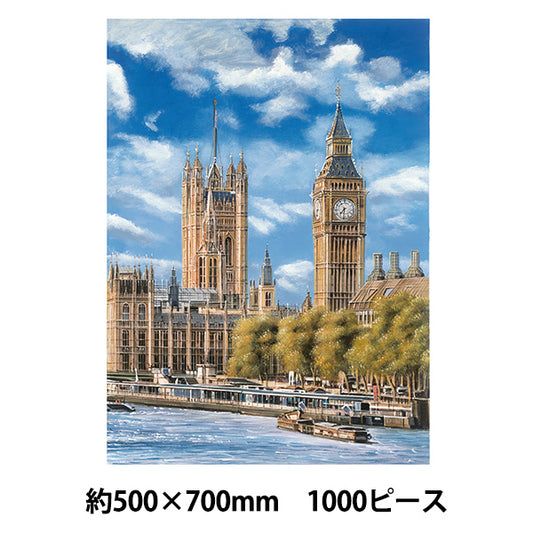 玩具“拼图美丽城市大本钟，英国伦敦 1000枚 500×700mm AkLC10020"
