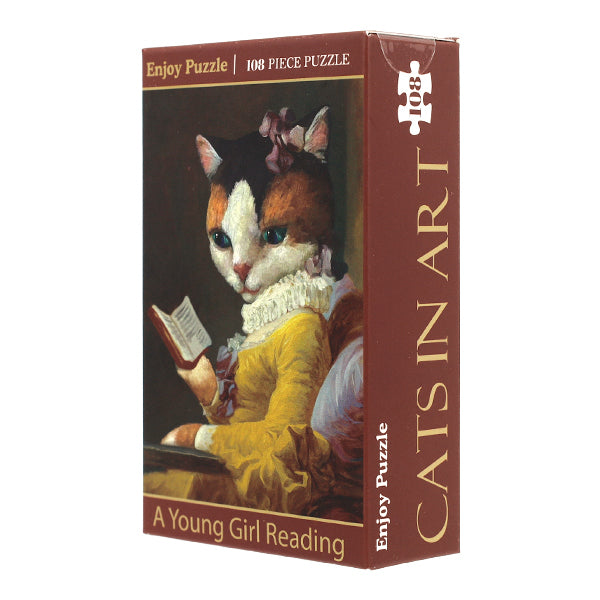 giocattoli "Divertiti con il puzzle Cat In Art Una giovane ragazza che legge 108 pezzi 165×220 mm AKL13055”
