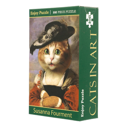 toys "Enjoy Puzzle Cat In Art Susanna Fourment 108 pieces 165×220mm AKL13056”