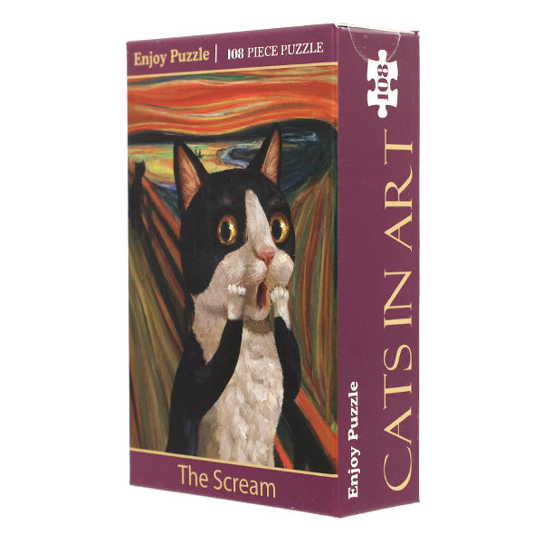 toys "Enjoy Puzzle Cat In Art The Scream 108 pieces 165×220mm AKL13059”