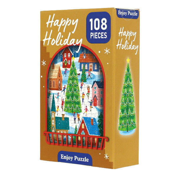 Jouet "Enjoy Puzzle Arbre de Noël et maison 108 pièces env. 165 x 220 mm"