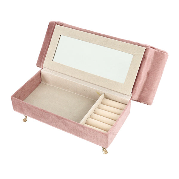 Zubehörkoffer „Jewelry Box Cute Sofa with Mirror Rose Pink HDJB-1“."