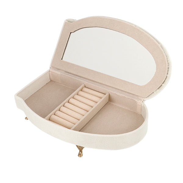 Zubehörkoffer „Schmuckkästchen Elegantes Sofa mit Spiegel Elfenbein HDJB-2“"