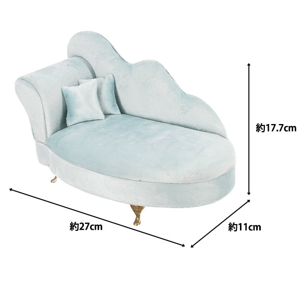 Zubehörkoffer „Schmuckkästchen Elegantes Sofa mit Spiegel Eisblau HDJB-2“"