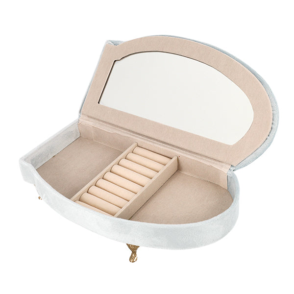 Zubehörkoffer „Schmuckkästchen Elegantes Sofa mit Spiegel Eisblau HDJB-2“"