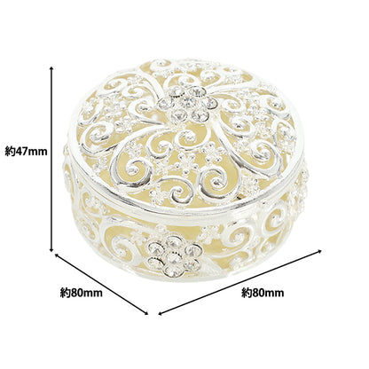 accessory case "Jewelry Box Round Approx. Height 47 x Width 80 x Depth 80mm YZ-NP-04''