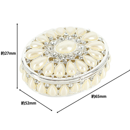 accessory case "Jewelry Box Round Approx. Height 27 x Width 65 x Depth 52mm YZ-NP-07''