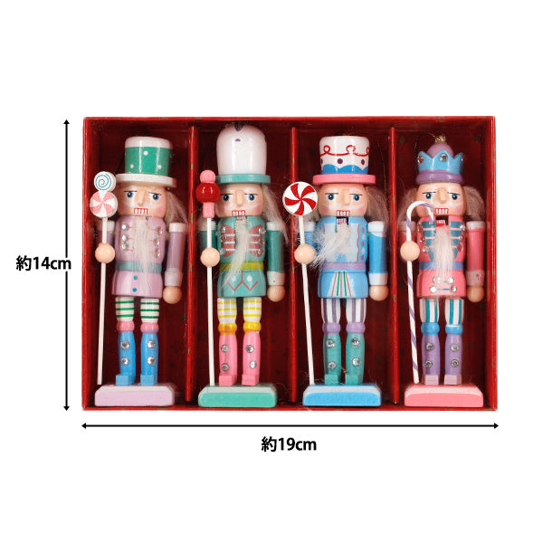 christmasSewing tools and accessories "Object Nutcracker Pastel Set of 4 CMG25-KW7"