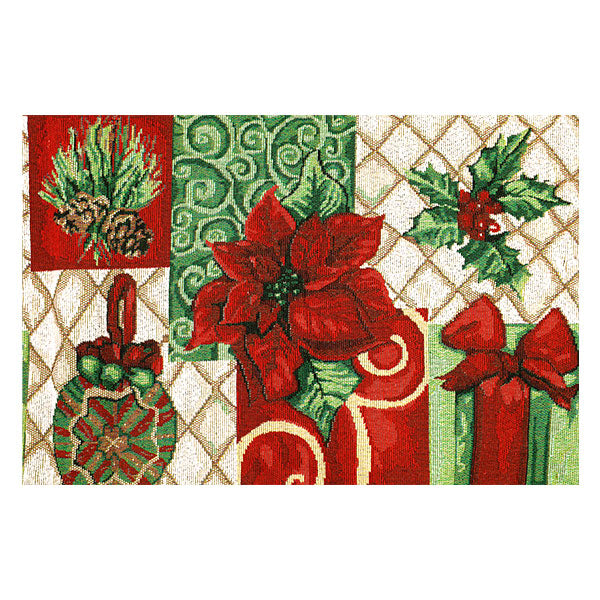christmasSewing tools and accessories "Table Center Poinsettia CMG25-OT1B"