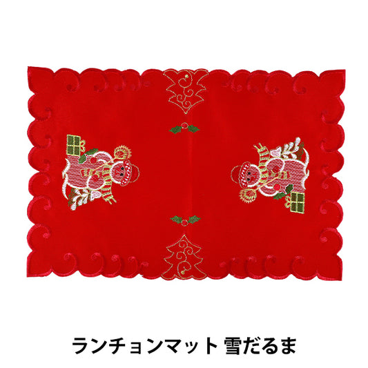 christmasSewing tools and accessories "Pack of 2 placemats snowman CMG25-OT3"