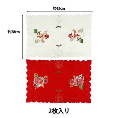 christmasSewing tools and accessories "Pack of 2 placemats snowman CMG25-OT3"