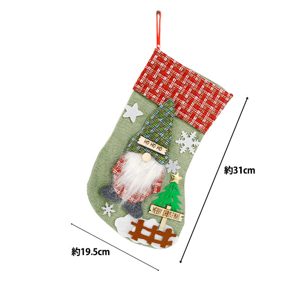 christmasSewing tools and accessories "Shoes Santa Claus Green CMG25-OT5B"