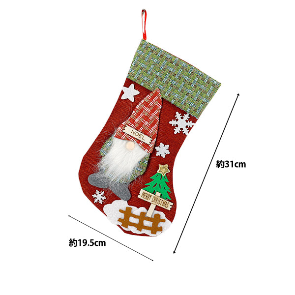christmasSewing tools and accessories ``Shoes Santa Claus Red CMG25-OT5C"