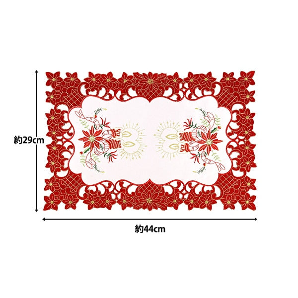NoëlOutils et accessoires de couture "Set de table Poinsettia CMG26-OT3"