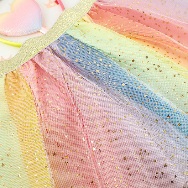 Spielzeug "Kinder-Kostüm-Tutu-Set, Regenbogen-Einhorn, YKC-7 Zoll