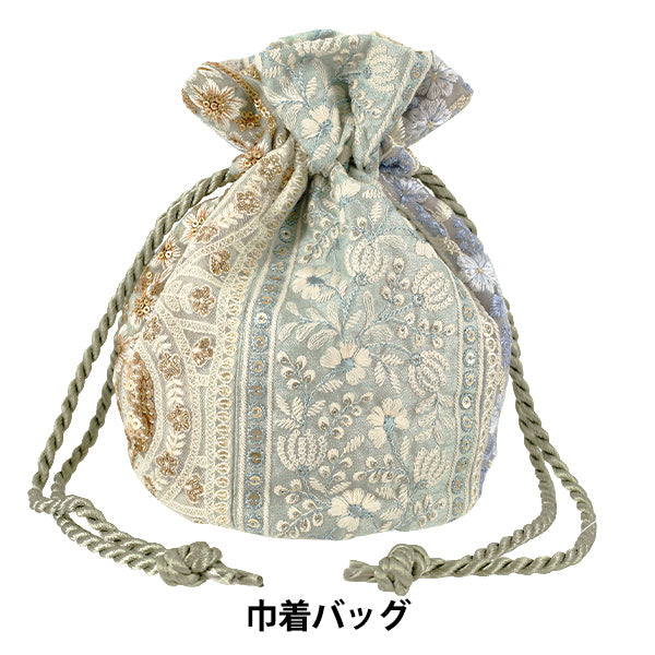 가방 "인도자수건착 가방 약 세로 23×마치(직경) 14.5 cm IKB-08』