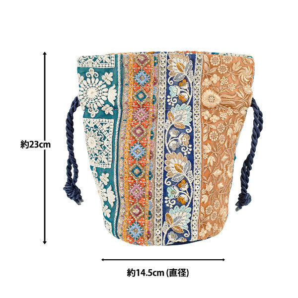 가방 "인도자수건착 가방 약 세로 23×마치(직경) 14.5 cm IKB-12』