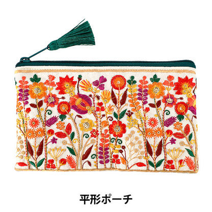 액세서리 "인도자수평형 파우치 약 가로 20×세로 12.5 cm IHP-08』