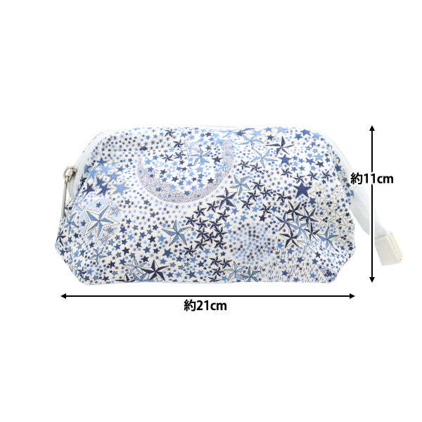 小物入れ 『リバティ・ファブリックス ワイヤーポーチ アデラジャ LG-3631256-W』 【ユザワヤオリジナル】