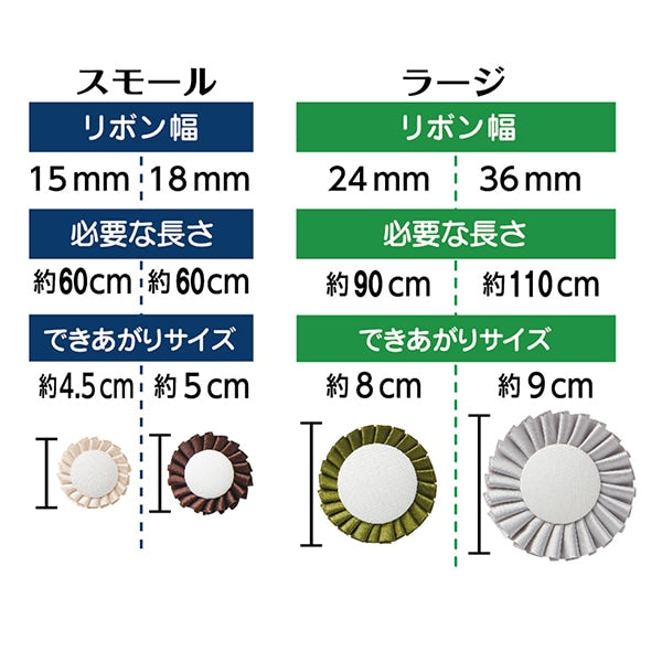 Motif type "Rosette maker parts set small 3 pieces 57-907" Clover