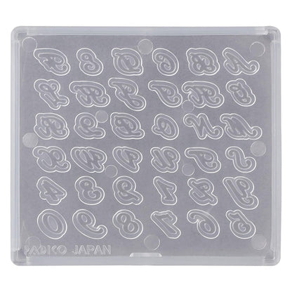 Resin Mold "Soft Mold Alphabet Writing 404188" PADICO Pajiko