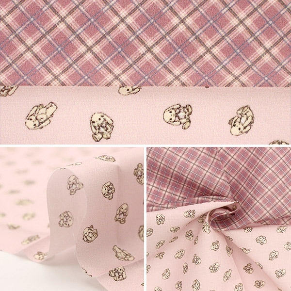 Pâte "Cut Cross Small Fabric Milk Ratte Usa-chan TTL-02"