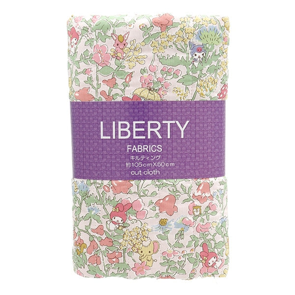 Fabric "Liberty Fabric Tana lawnQuiltCut Cloth Approximately 105 x 50cm My Melody Party CQDC30716J24A]