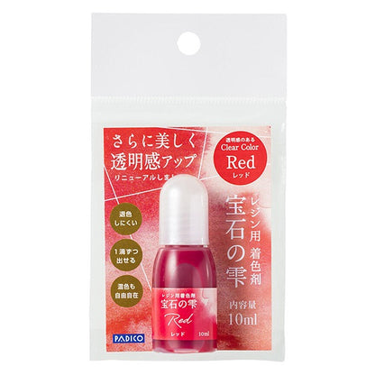 Colorant dédié en résine "Jewel Shizuku Red" Padico Pajiko