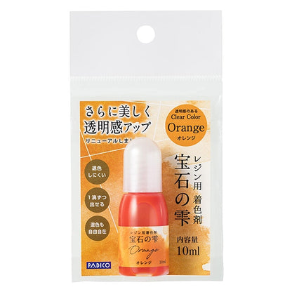 Colorant dédié en résine "Jewel Shizuku Orange" Padico Pajico