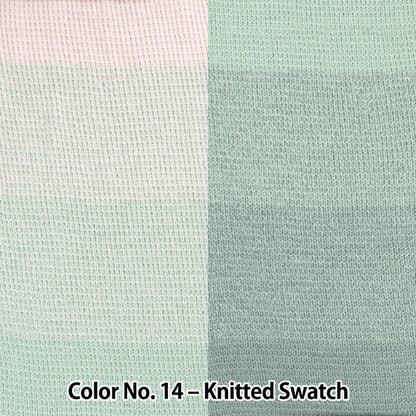 Wonder Wool 200 Color 14 knitted swatch showing