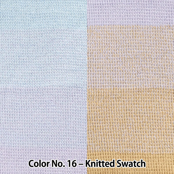 Wonder Wool 200 Color 16 knitted swatch