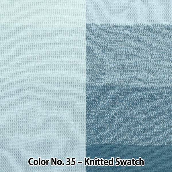 Wonder Wool 200 Color 35 knitted swatch (World Festa)