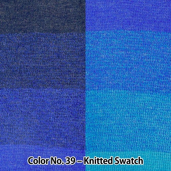 Wonder Wool 200 Color 39 knitted swatch